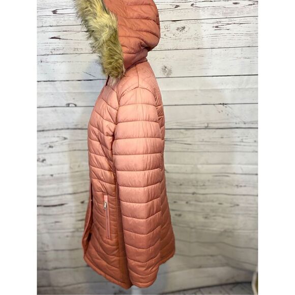 HanTon Faux Fur Hood Jacket Size Medium - Picture 8 of 16